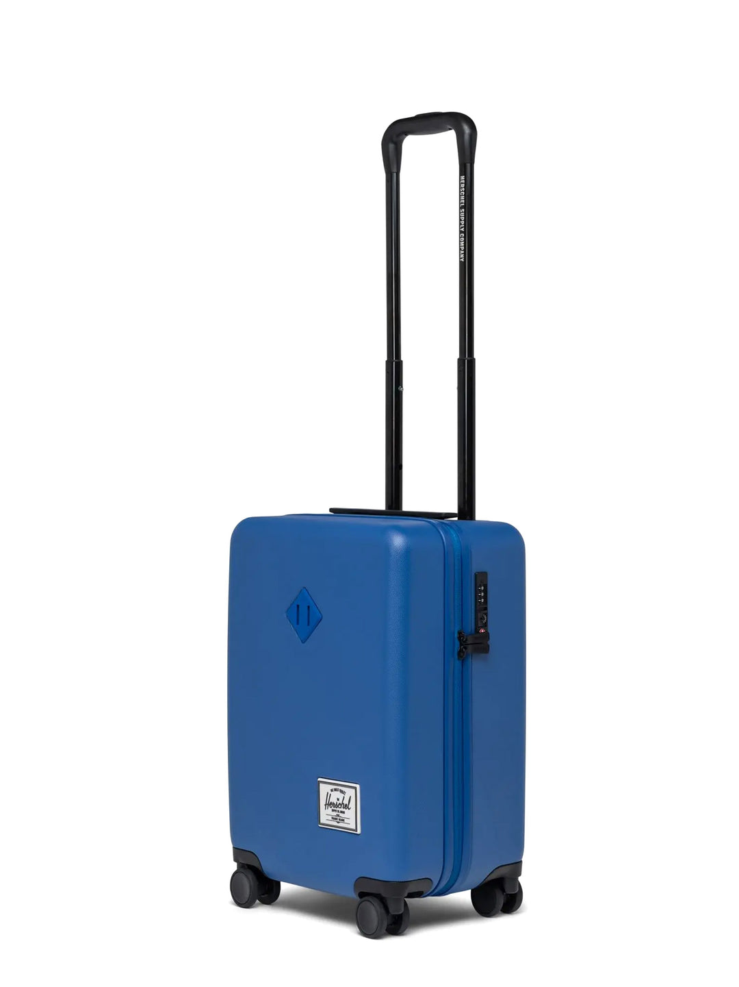 Recycled polycarbonate trolley with frontal logo patch