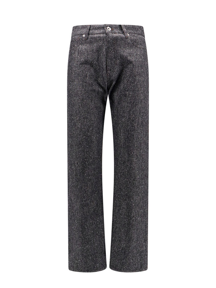 Cotton and silk trouser