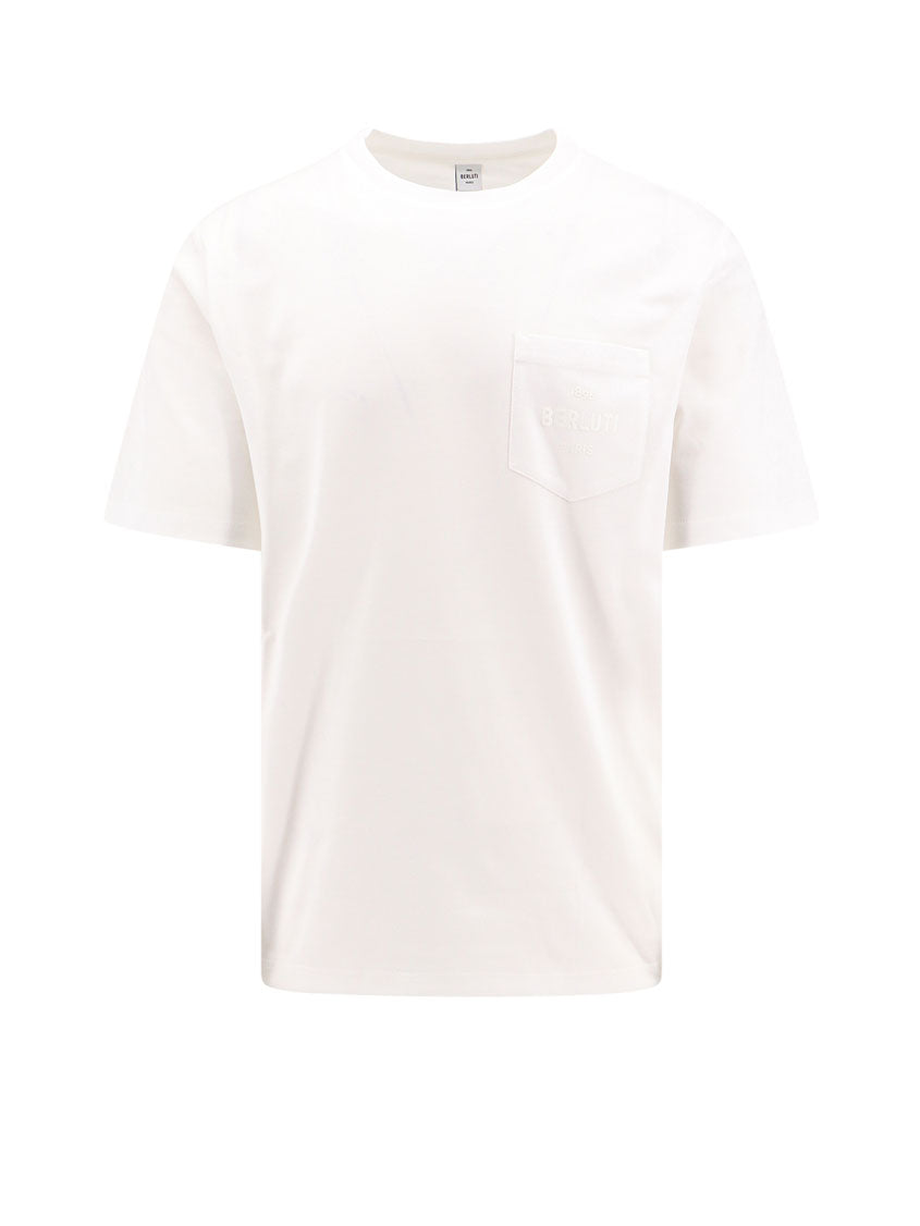 Cotton t-shirt with logo print