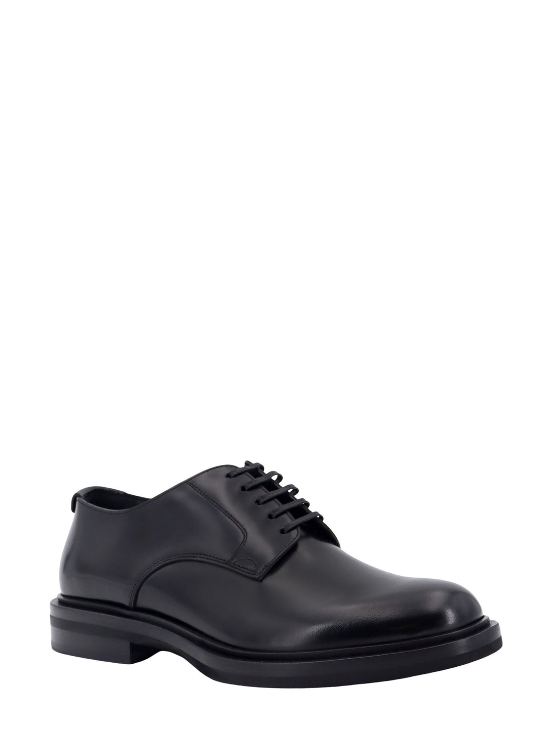 Derby leather shoe