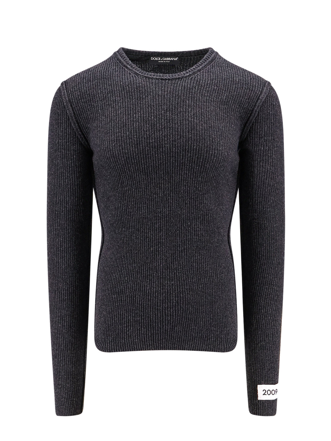 Ribbed sweater with 2009-10 label