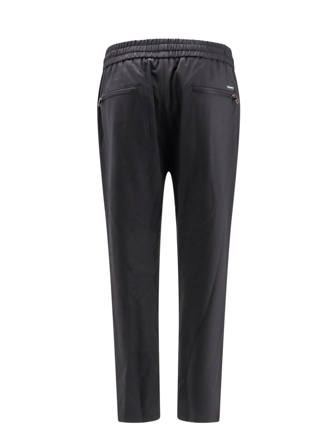 Virgin wool trouser with drawstring