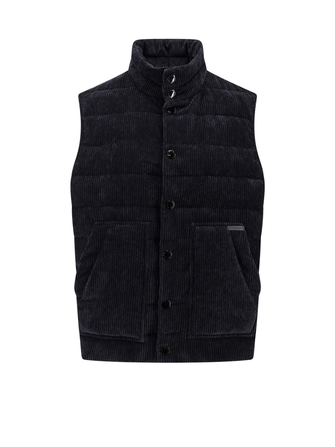 Corsuroy sleeveless jacket with padding