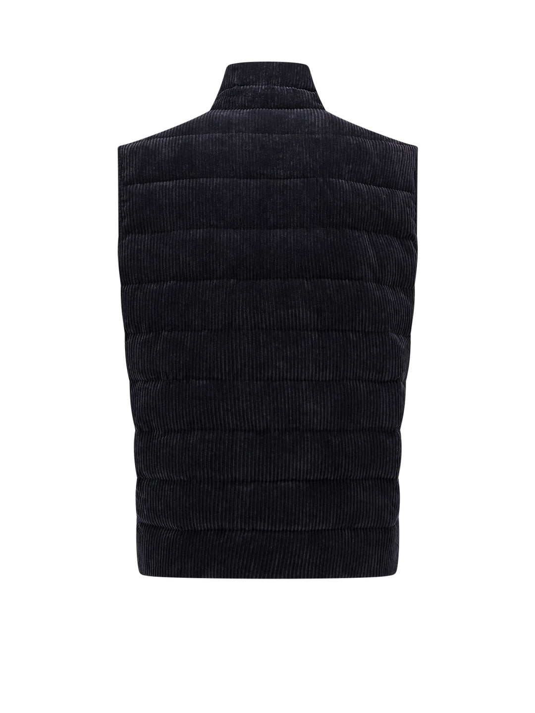 Corsuroy sleeveless jacket with padding