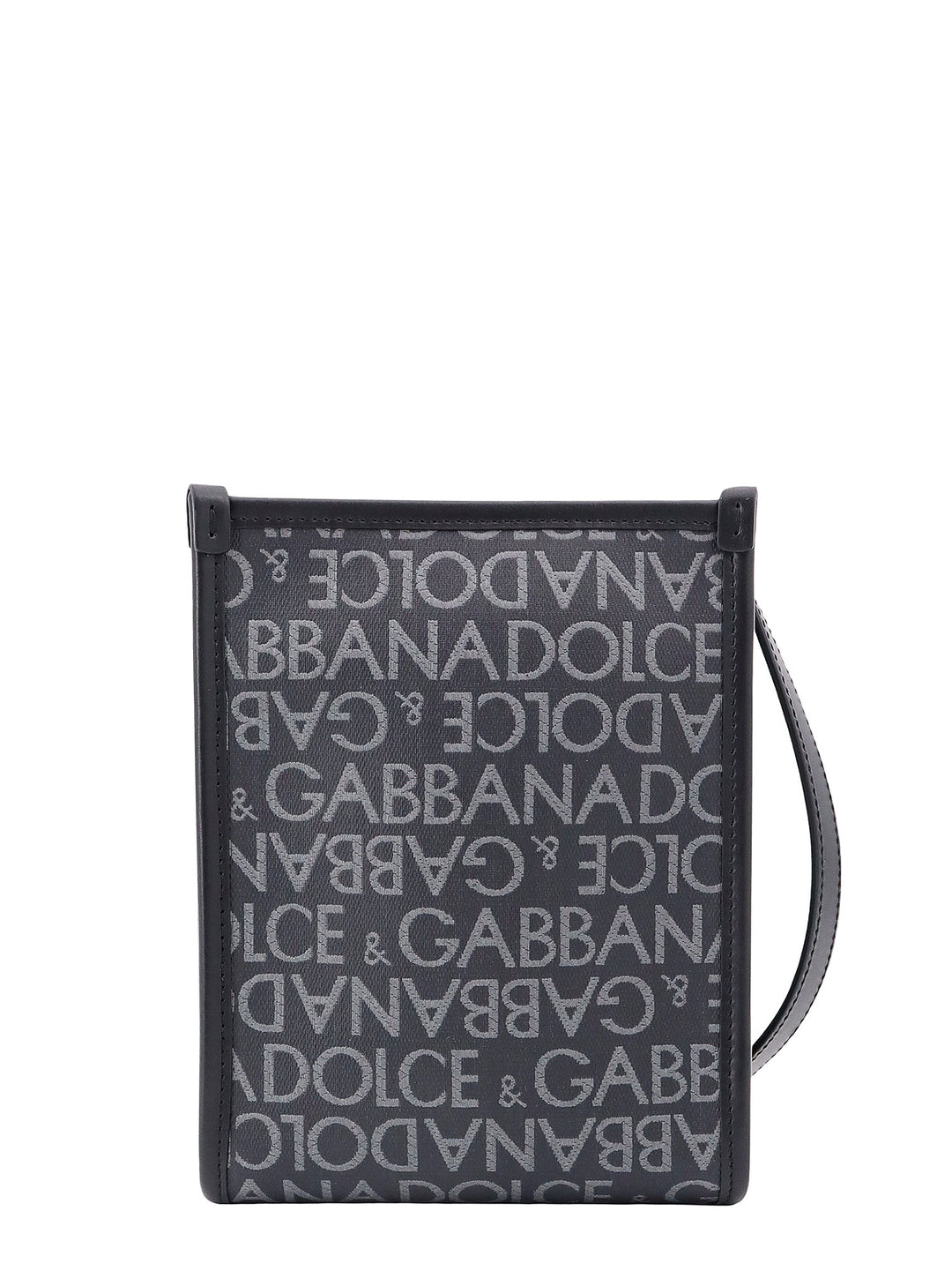 Shopping shoulder bag with all-over logo motif