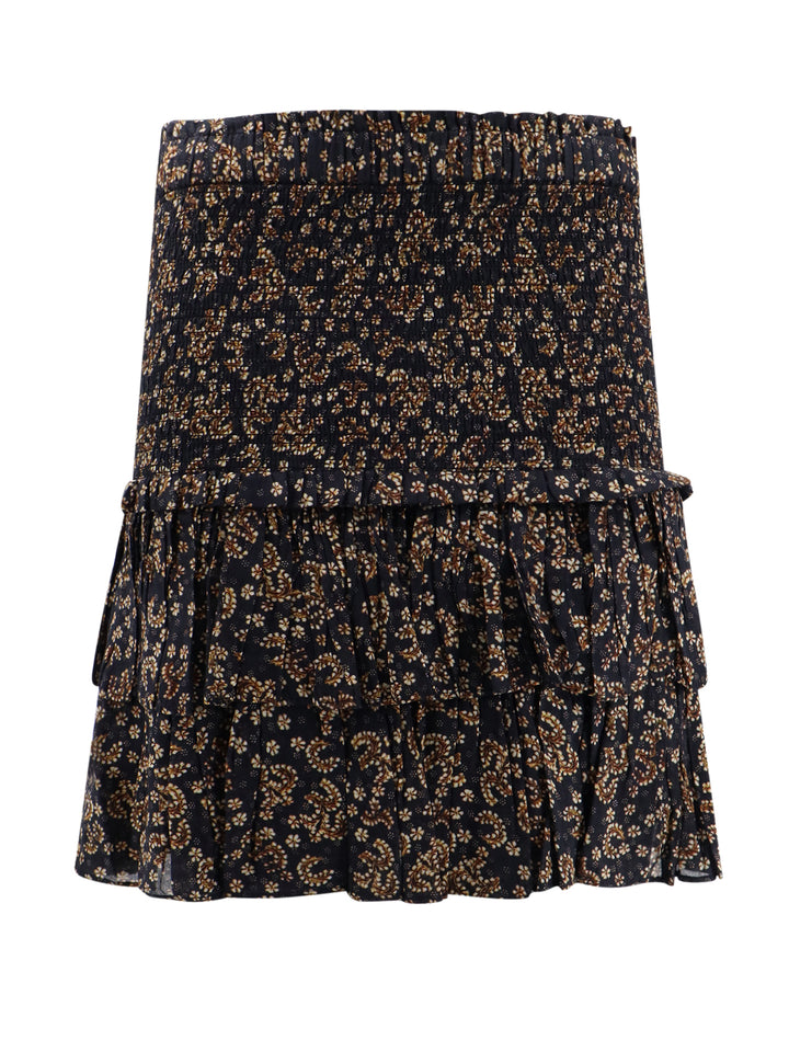 Biologic cotton skirt with floral print