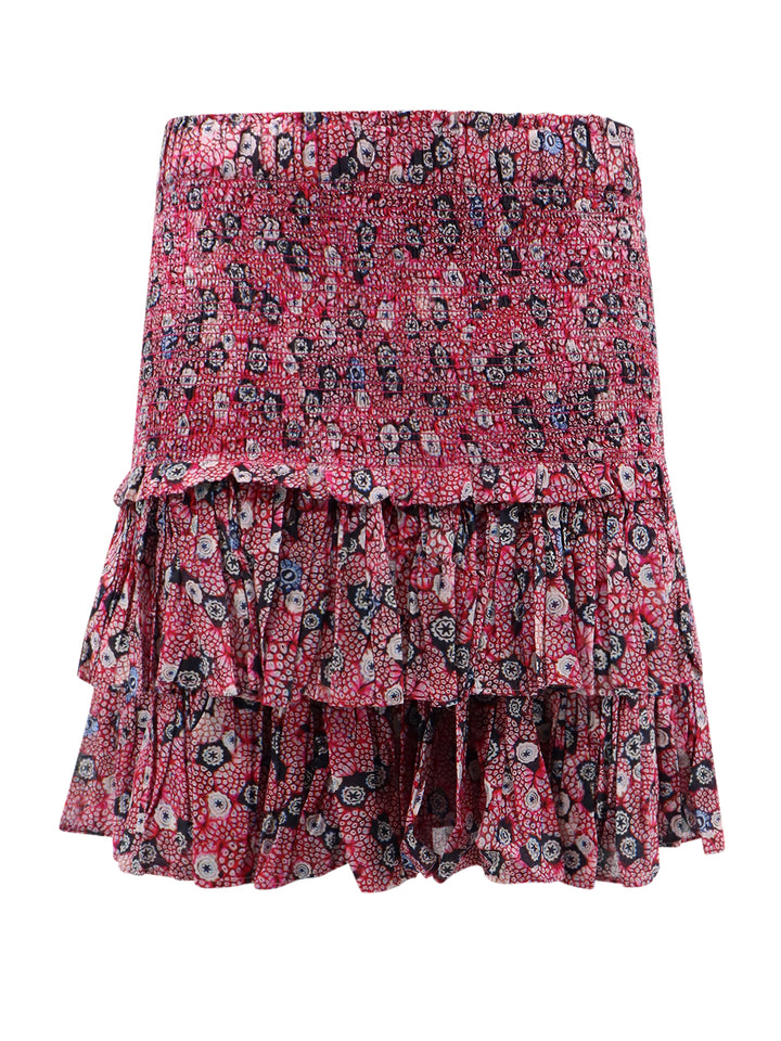 Biologic cotton skirt with floral print