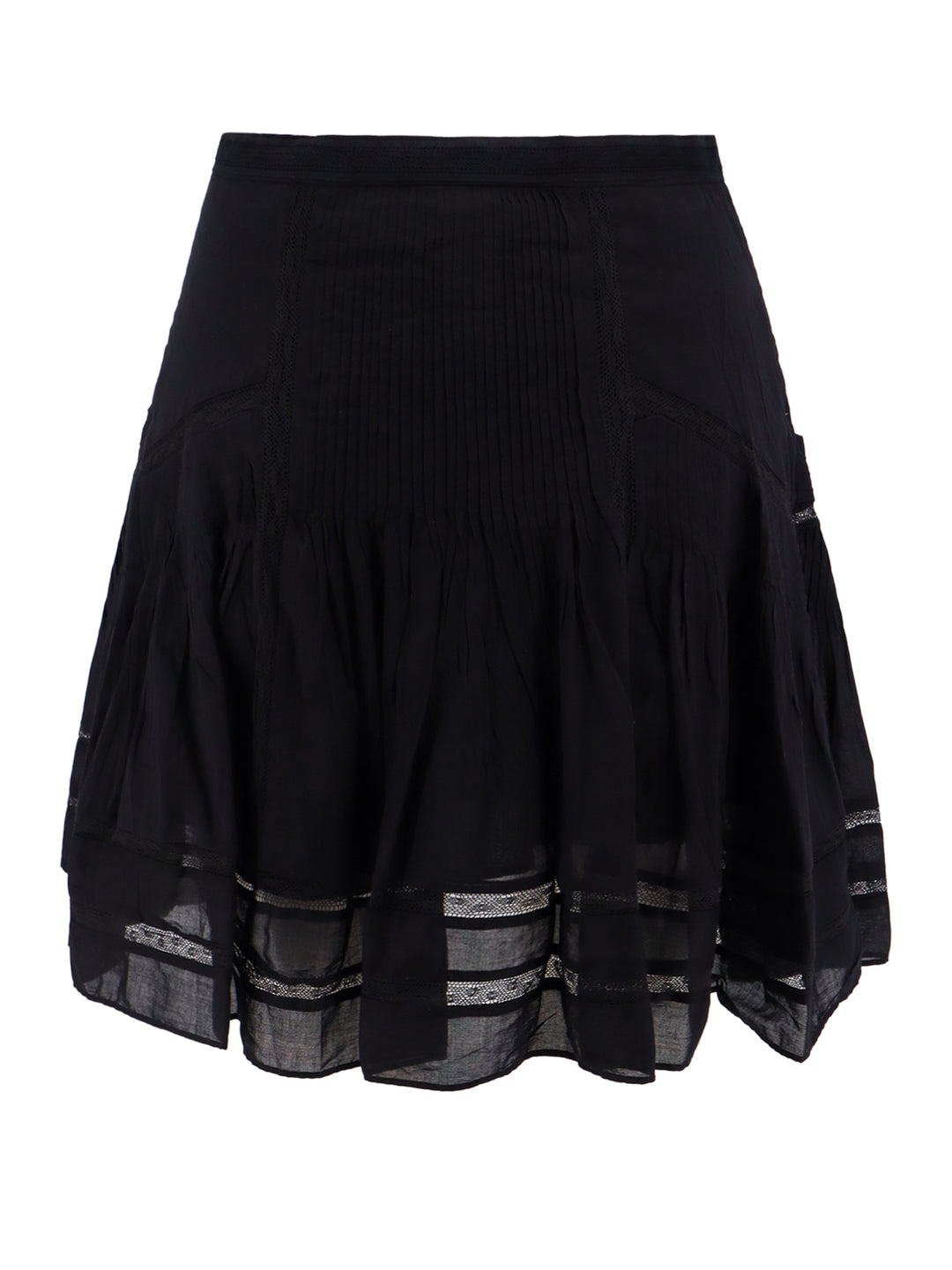 Biologic cotton skirt with embroideries