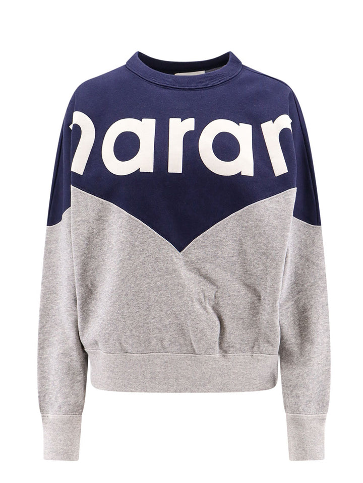 Cotton sweatshirt with logo print