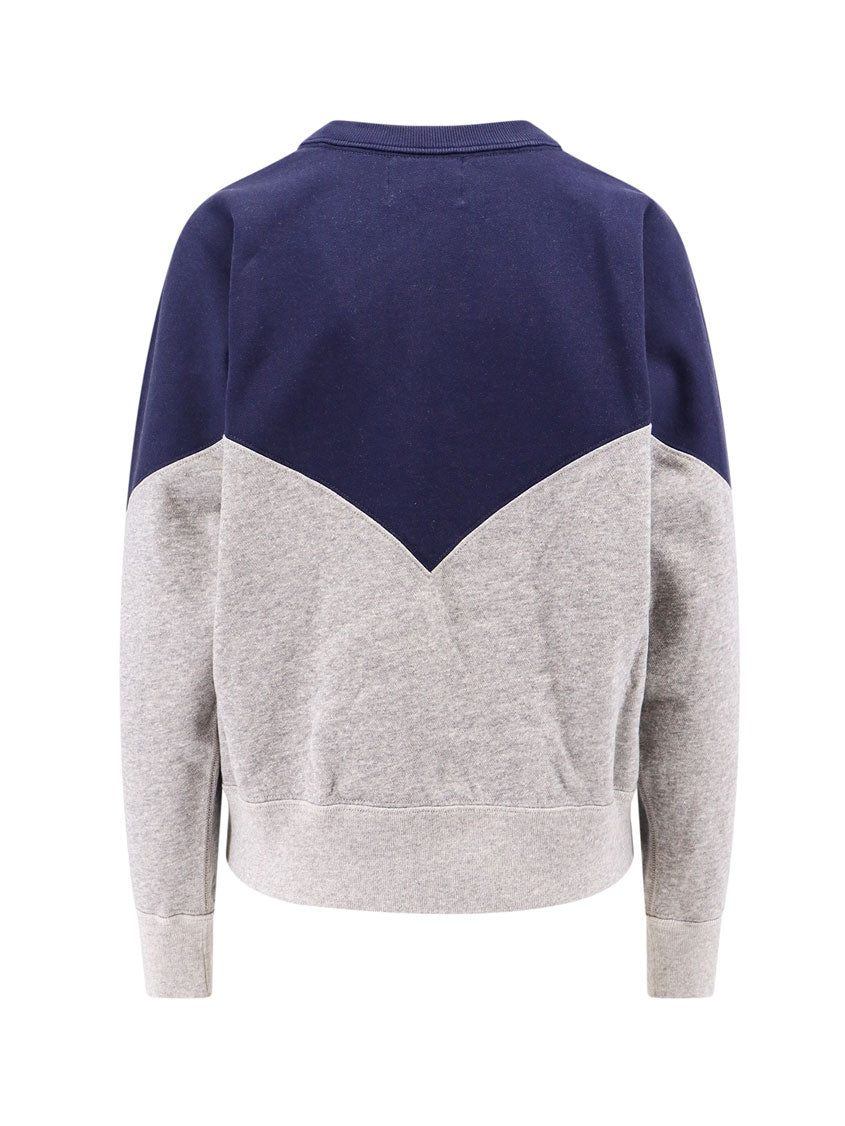 Cotton sweatshirt with logo print