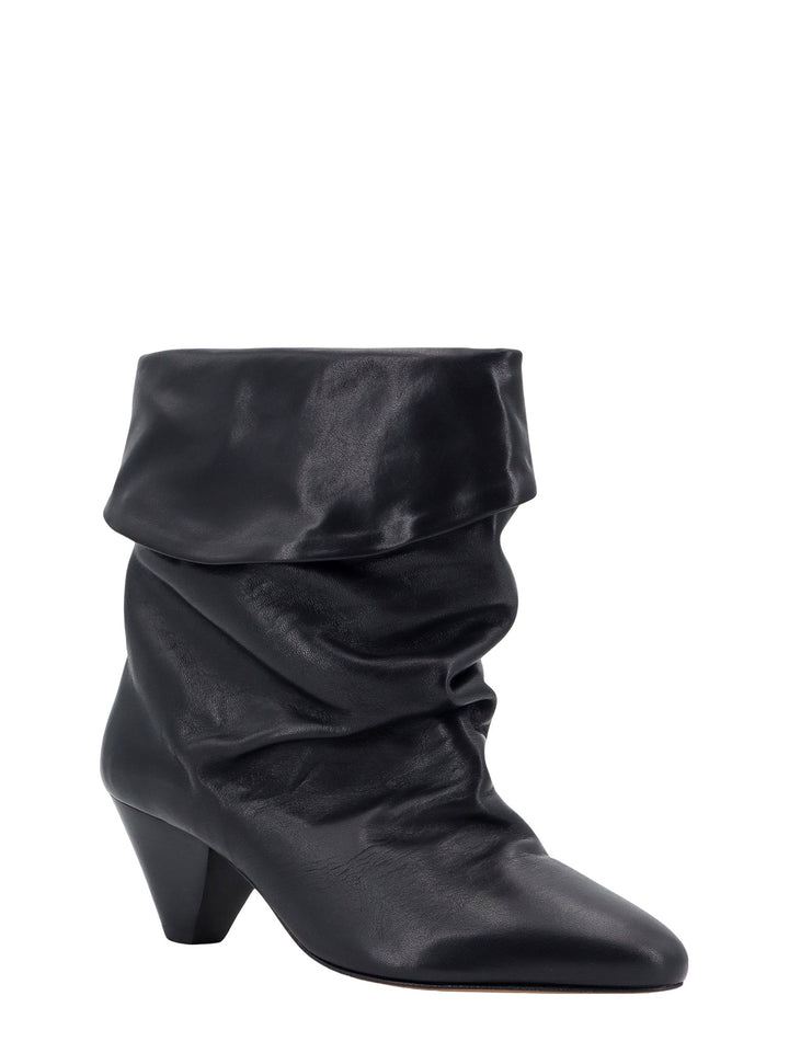 Leather ankle boots