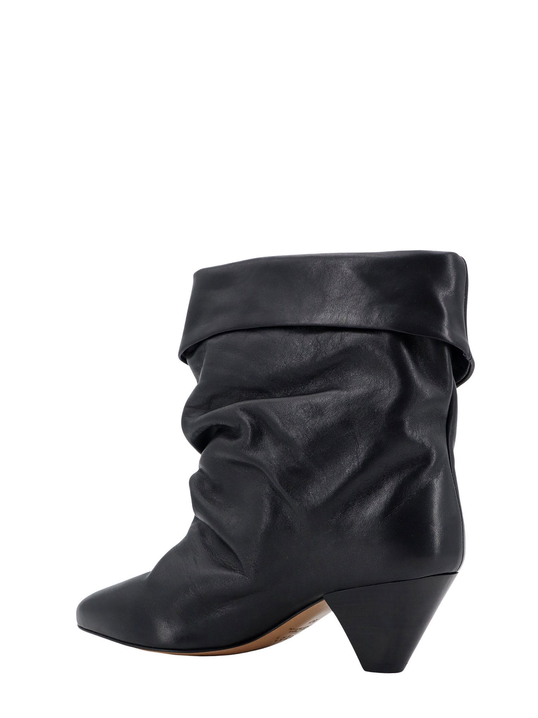 Leather ankle boots