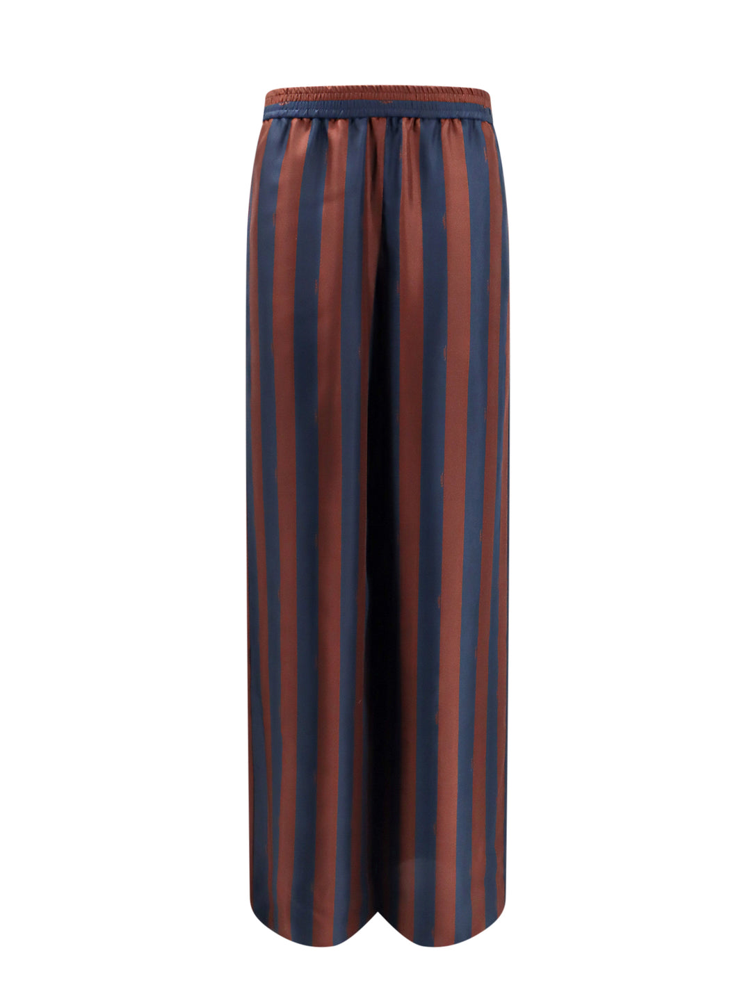 Silk trouser with Pequin stripes