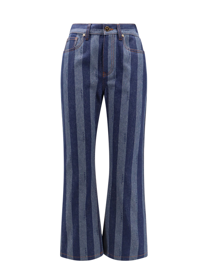 Cotton jeans with Pequin stripes