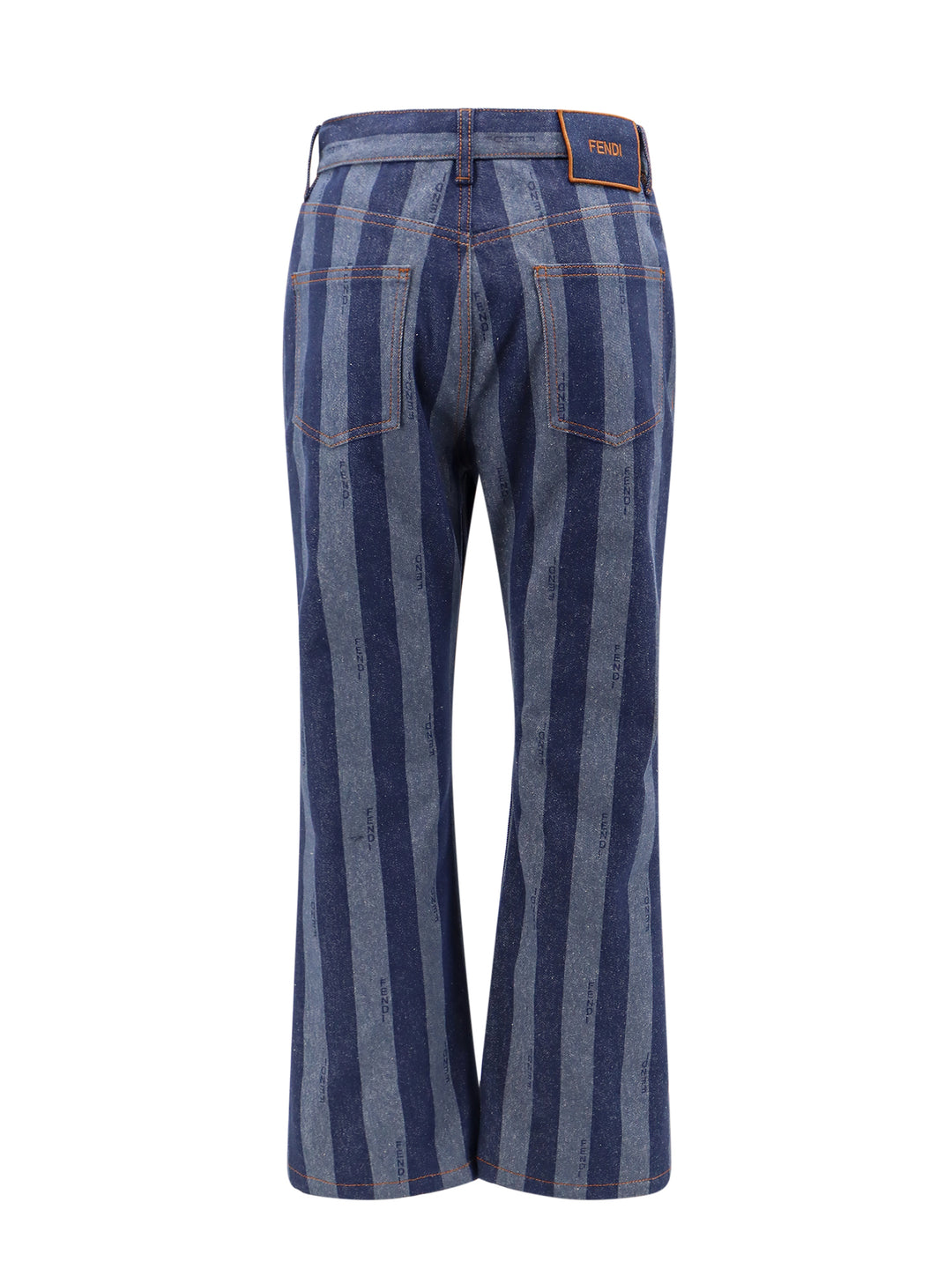 Cotton jeans with Pequin stripes