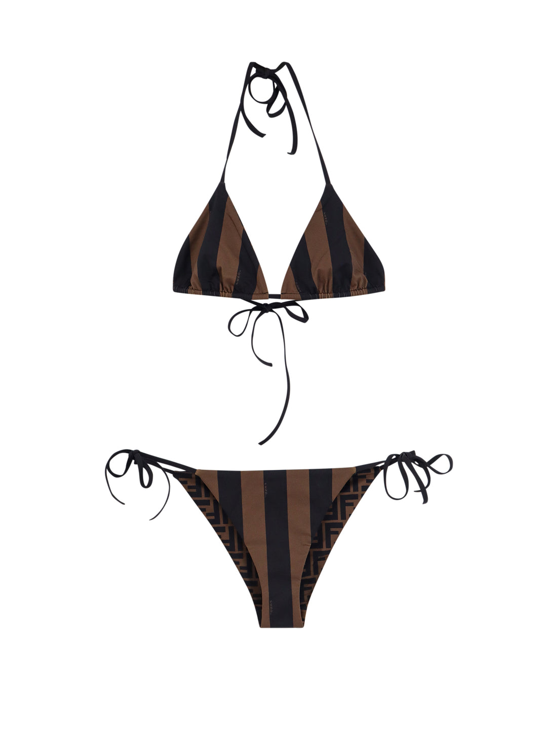 Lycra bikini with Pequin stripes