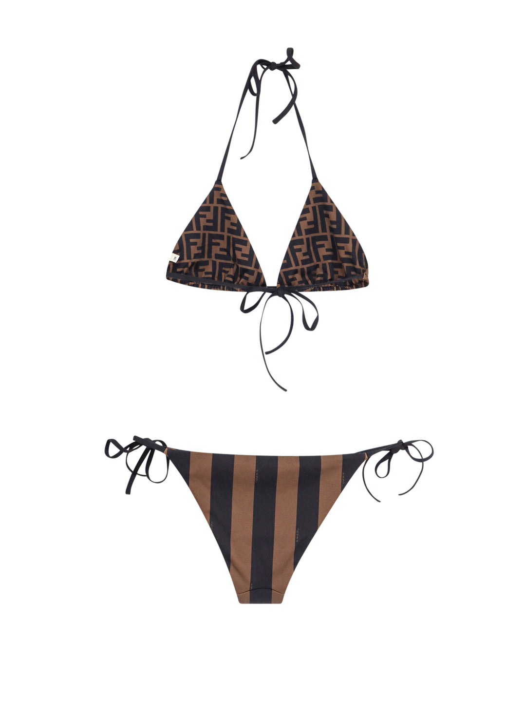 Lycra bikini with Pequin stripes