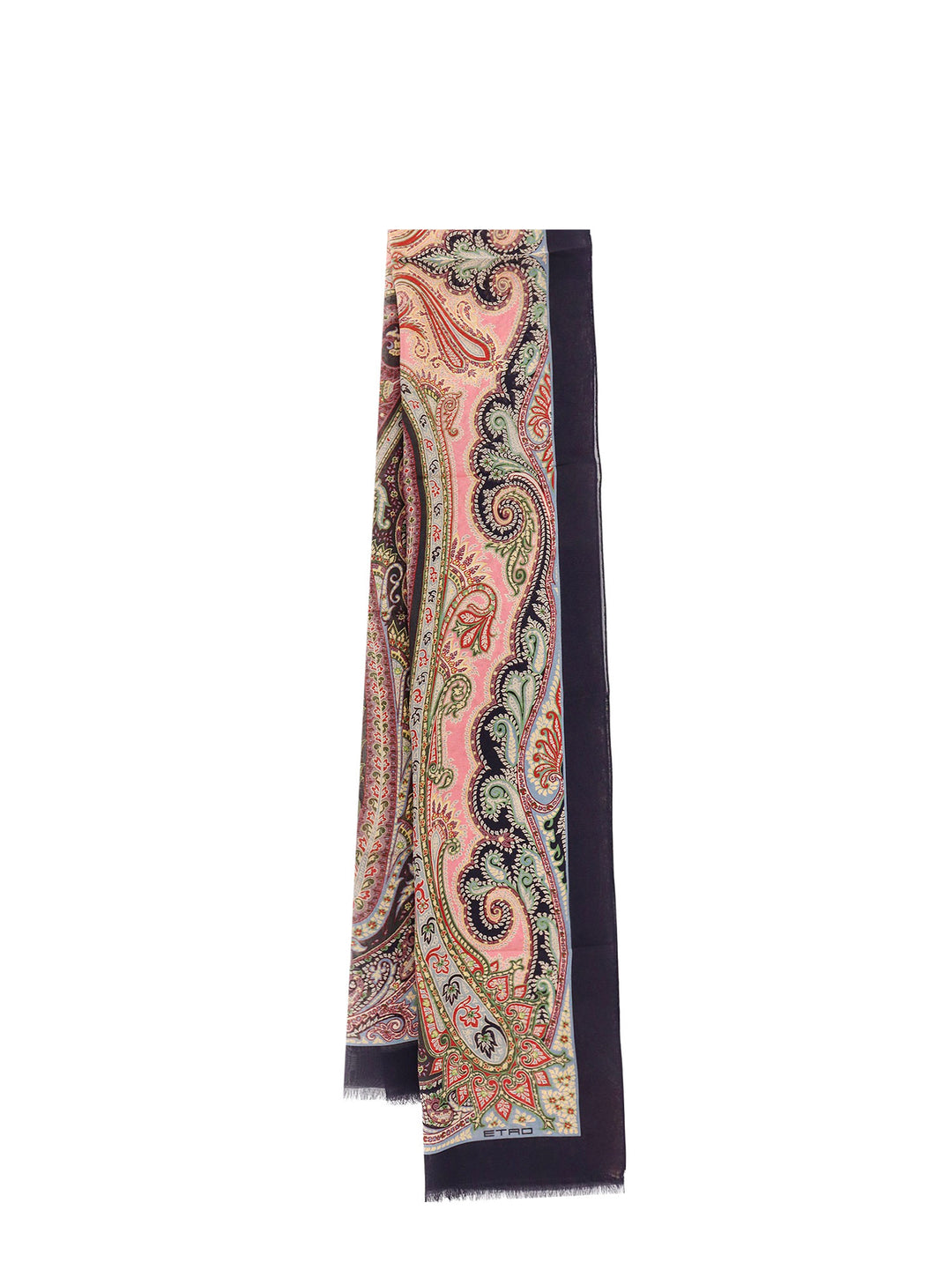 Silk scarf with Paisley traditional print