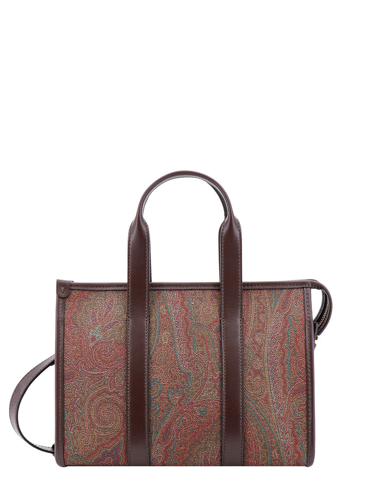 Iconic jacquard Paisley fabric small handbag