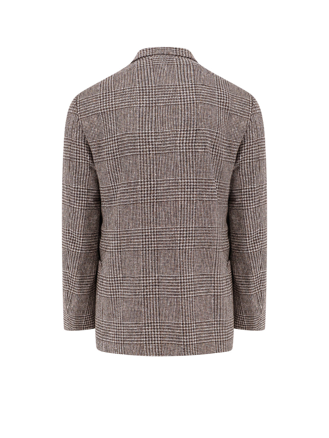 Prince of Wales wool blend blazer