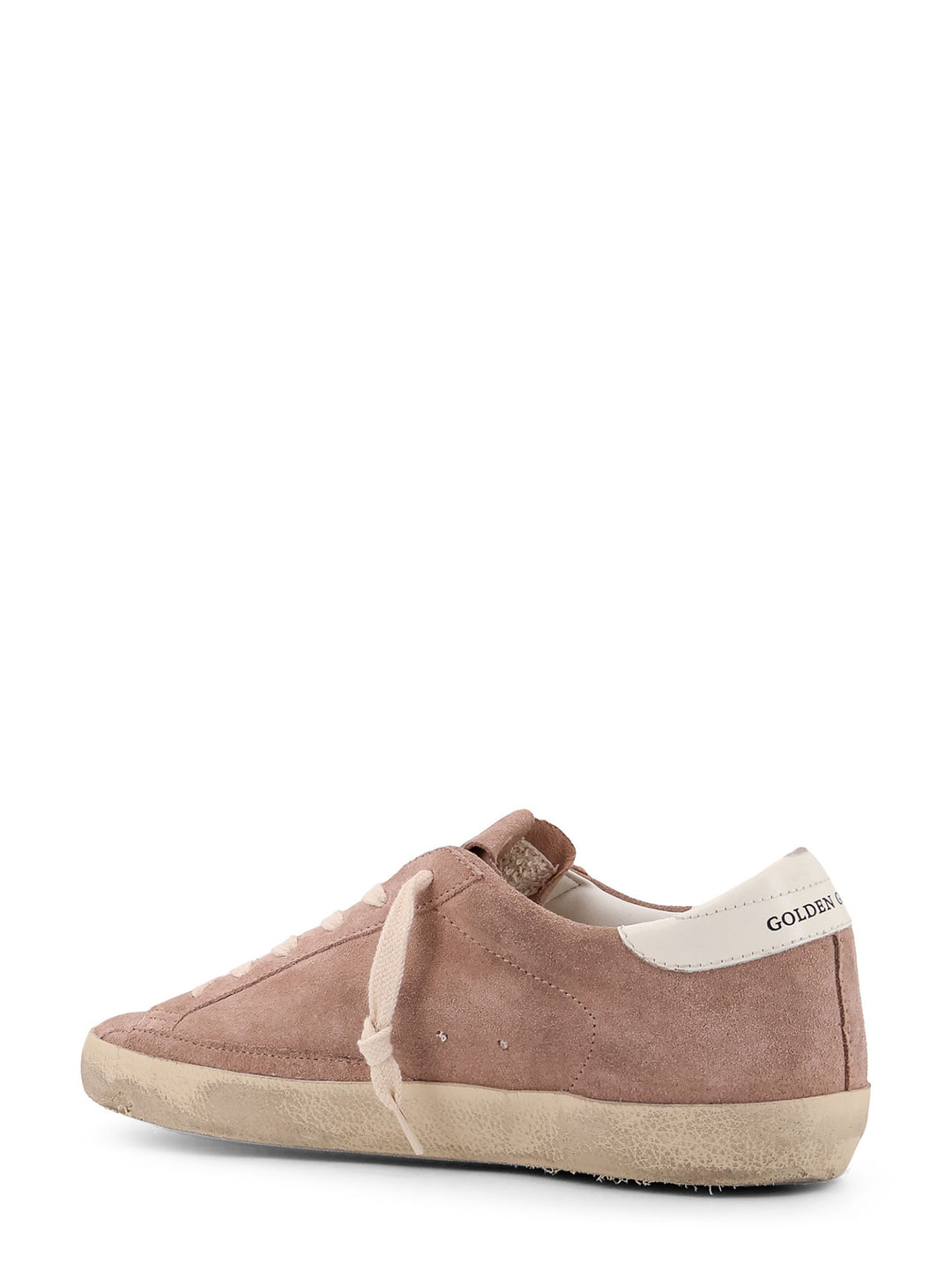 Suede sneakers with leather detail