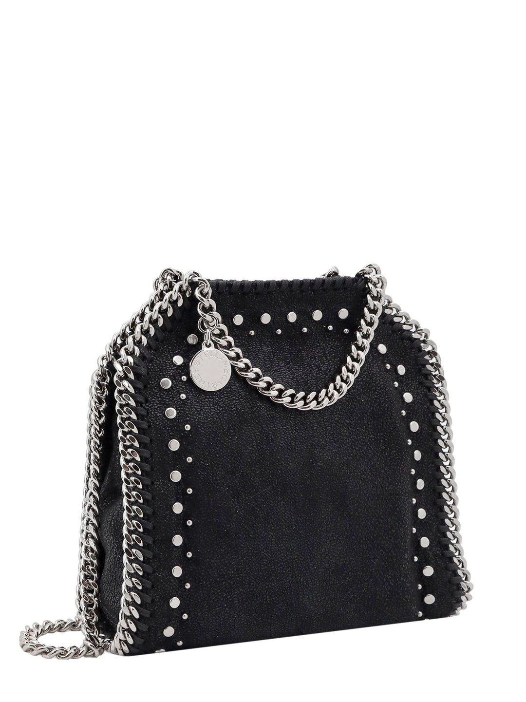 Shaggy deer shoulder bag with studs detail