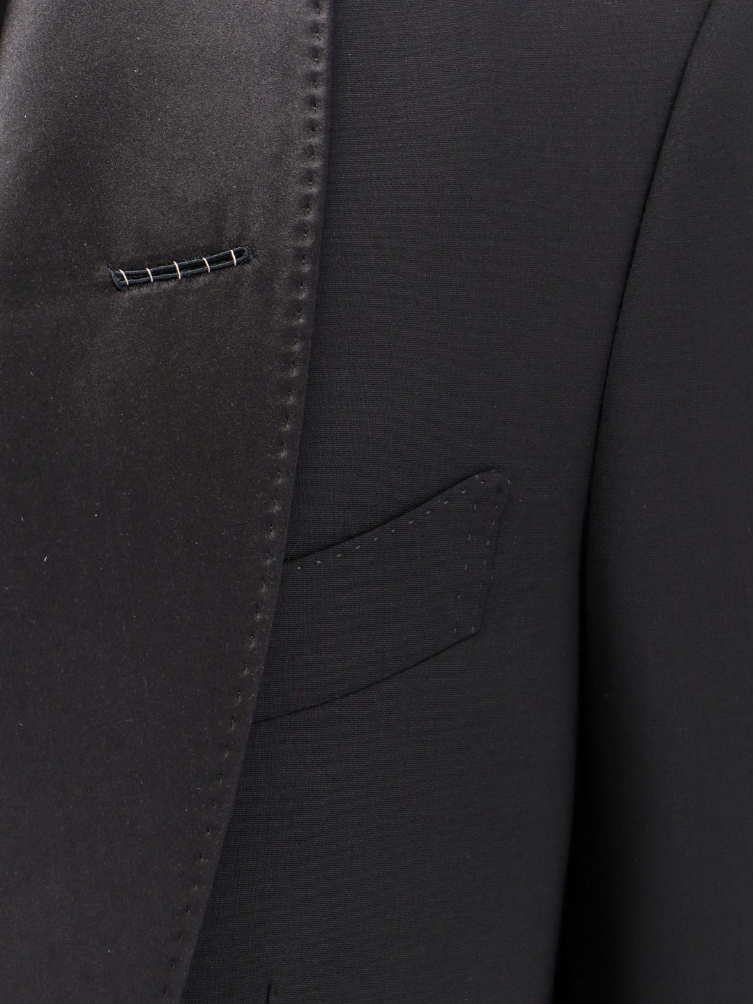 Stretch wool tuxedo