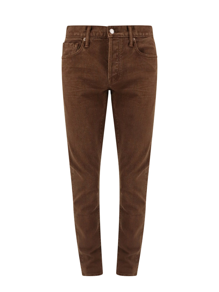 Brown denim trouser