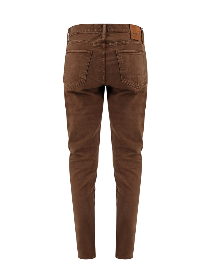 Brown denim trouser