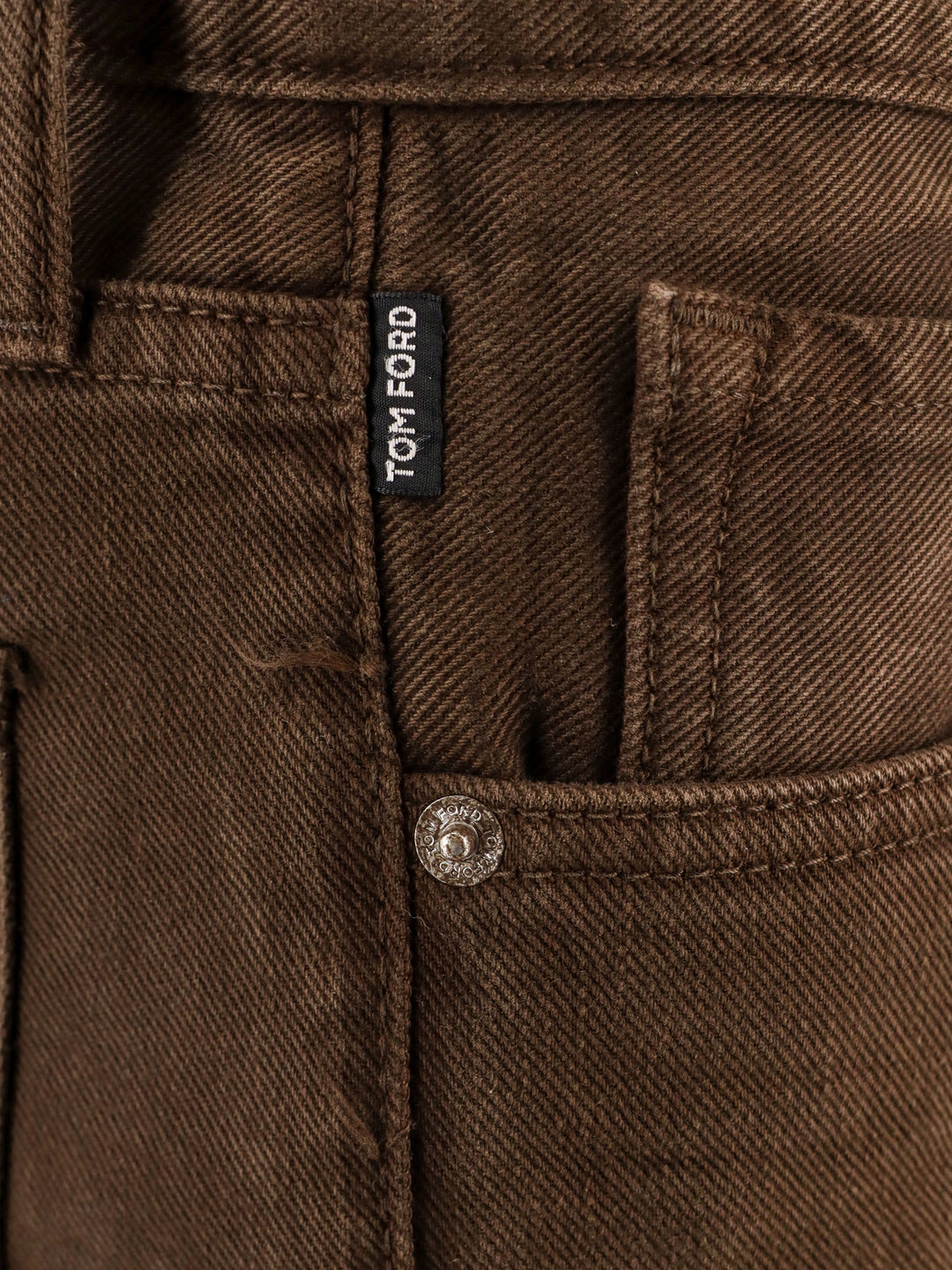 Brown denim trouser