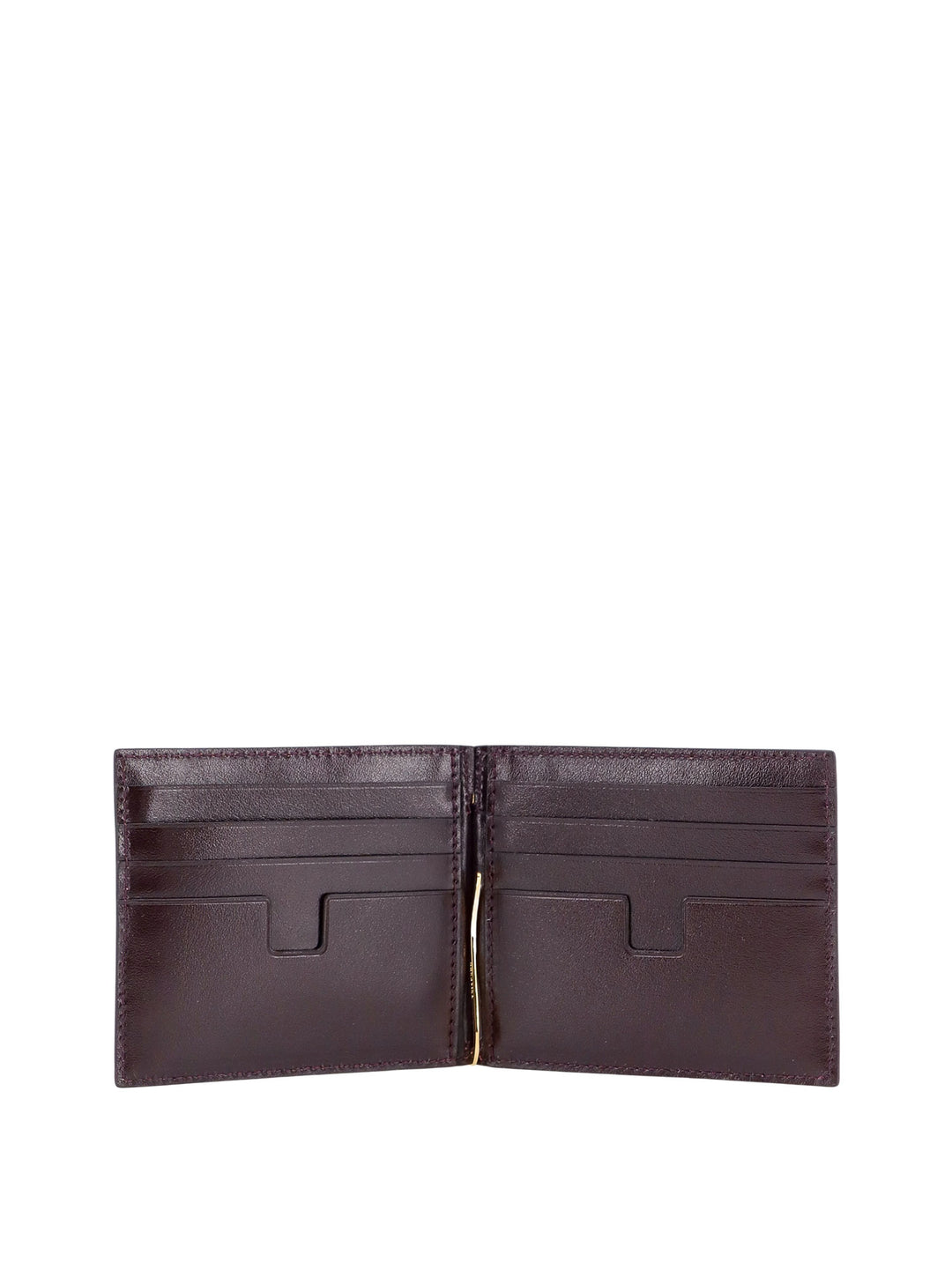 Leather card holder with croco print