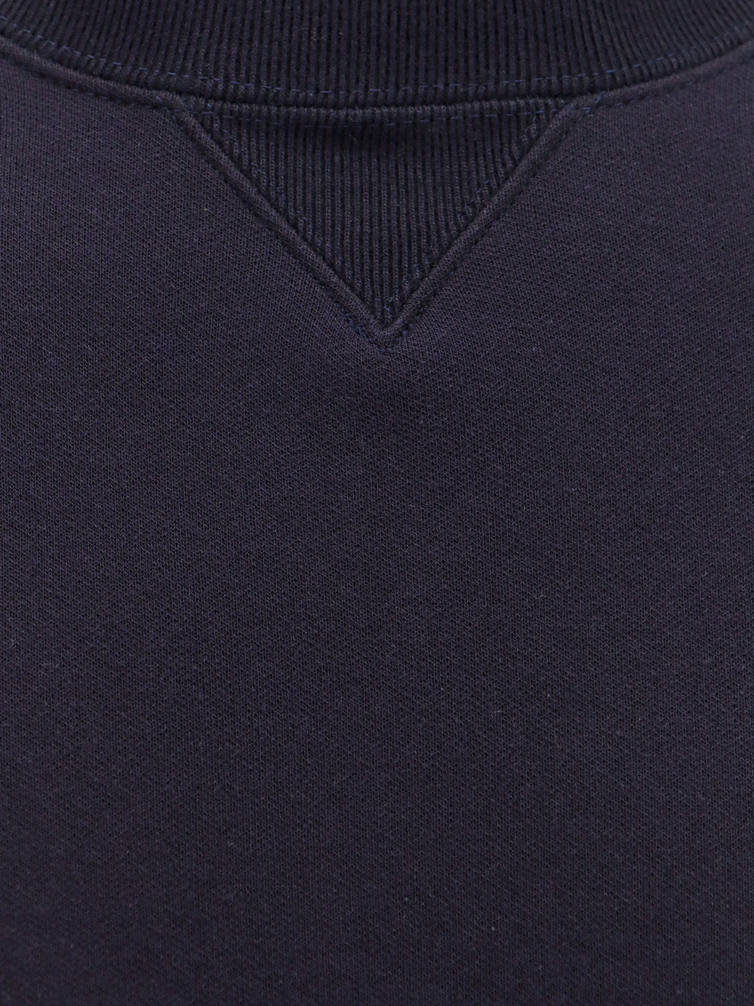 Cotton sweatshirt with nylon inserts