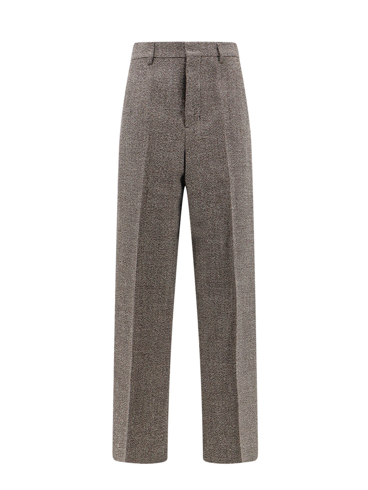 Virgin wool and cotton trouser