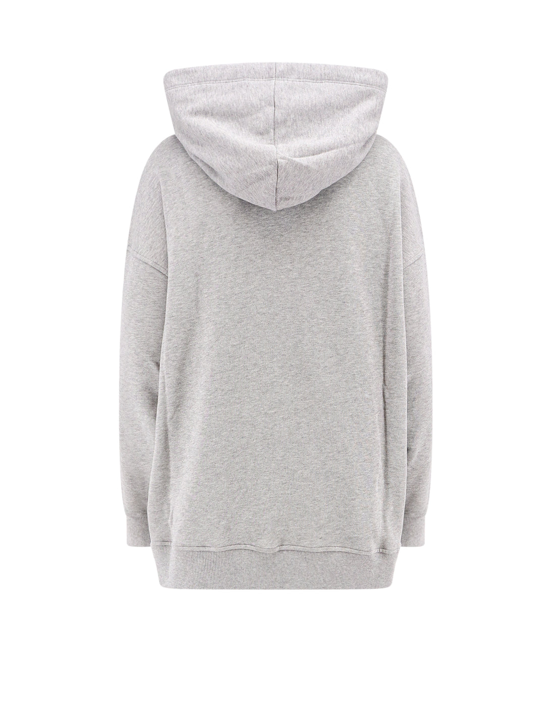 Valentino cotton sweatshirt with hood and Metallic V Detail