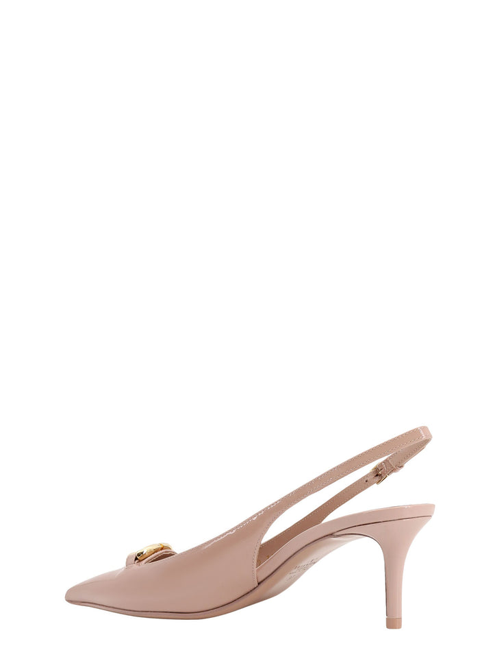 Valentino Garavani VLogo The Bold Edition patent leather Slingback Décolleté