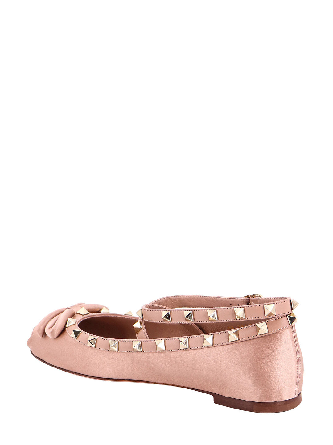 Satin ballerinas with iconic studs