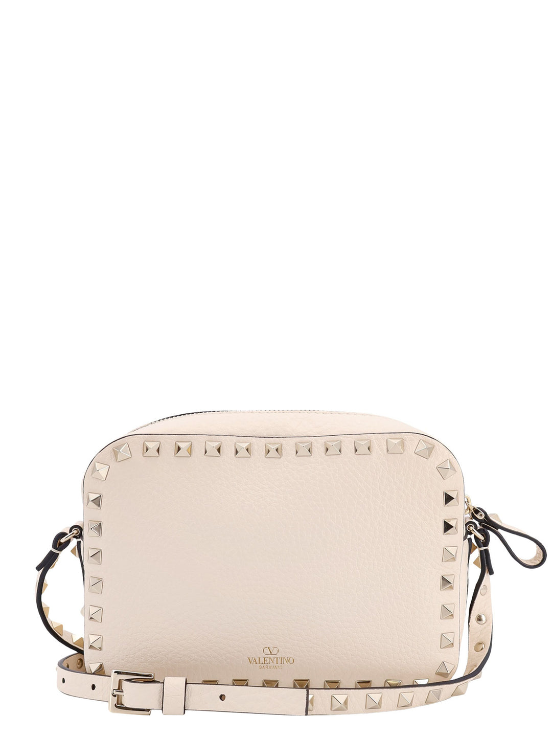 Cross-Body leather bag with iconic studs