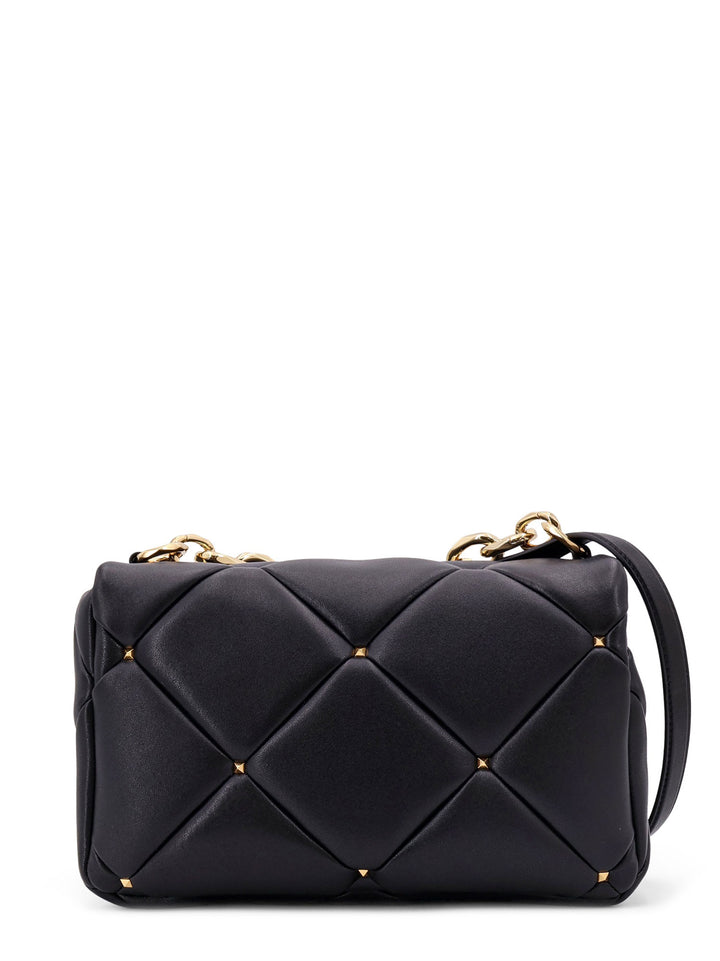 Roman Stud matelassé leather shoulder bag with iconic studs