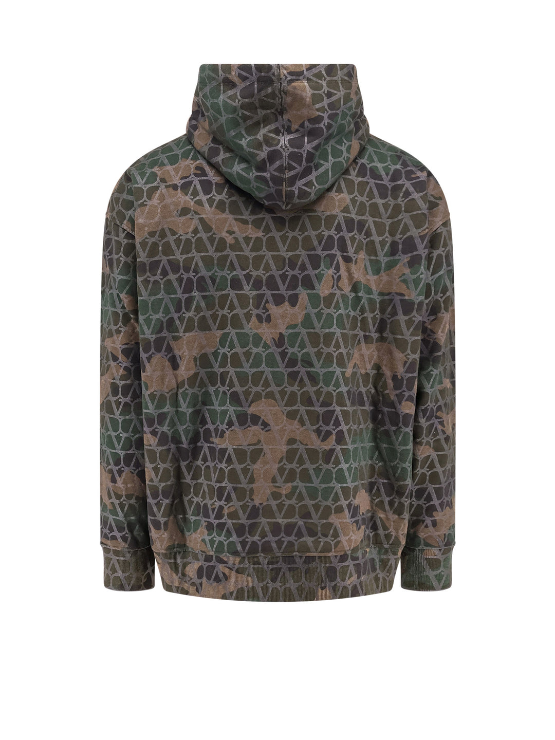 Jersey sweatshirt with Toile Iconographe Camouflage print