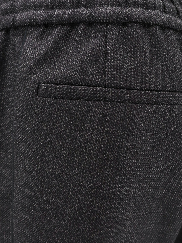 Virgin wool trouser with fold at the bottom