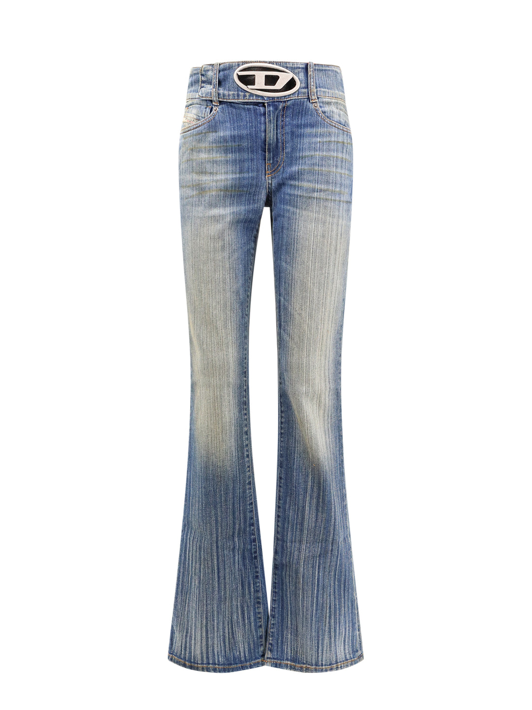 Cotton jeans with metal Oval-D logo