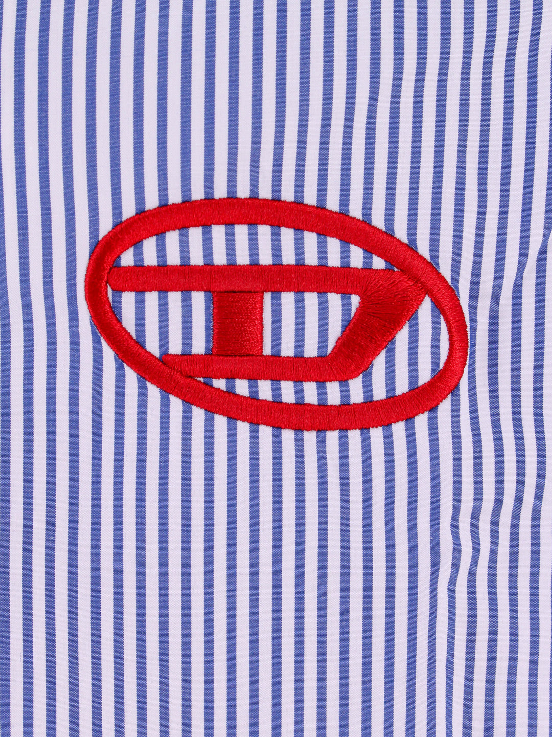 Cotton shirt with striped motif