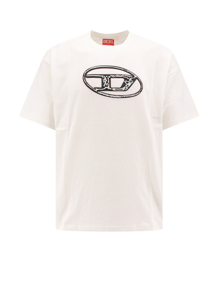 Biologic cotton t-shirt with frontal Oval-D logo