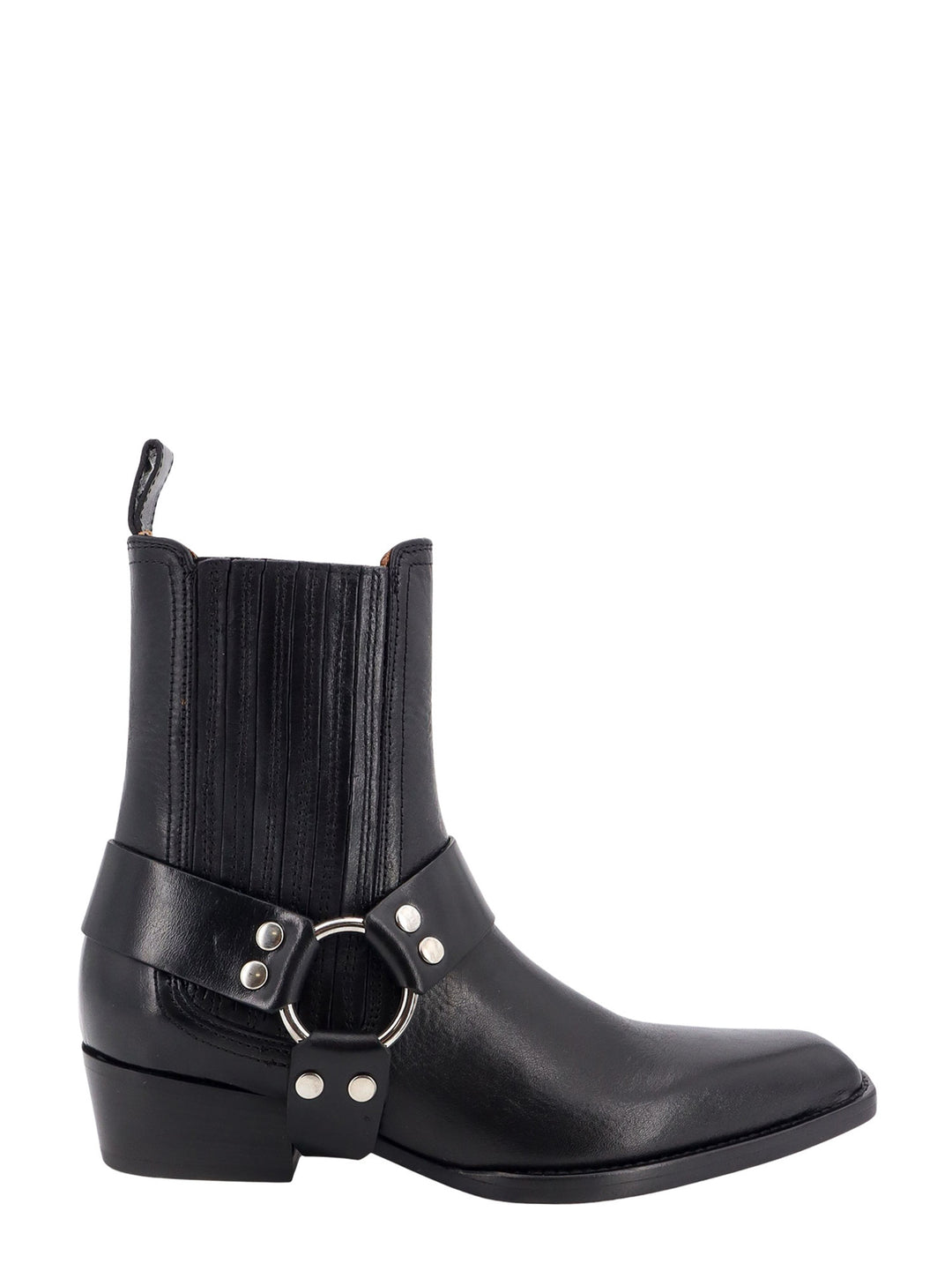 Leather anke boots