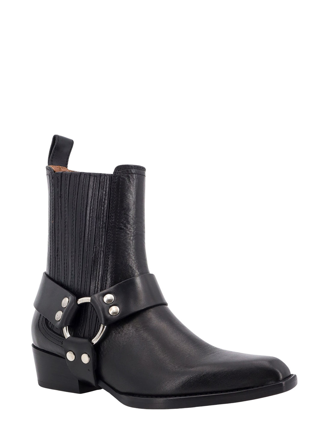 Leather anke boots