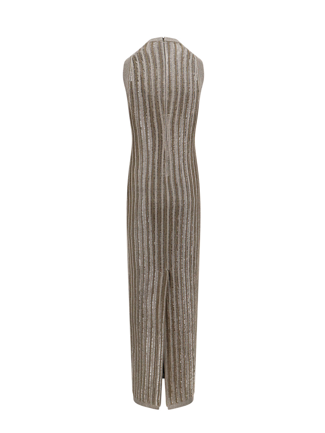 Ribbed wool blend dress