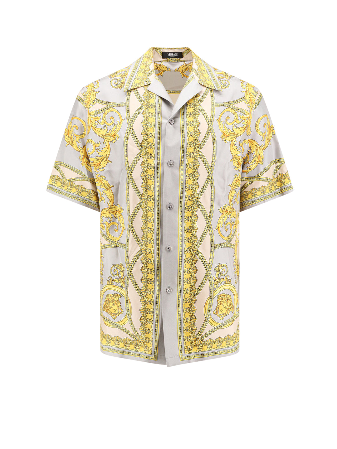 Silk shirt with La Coupe Des Dieux print