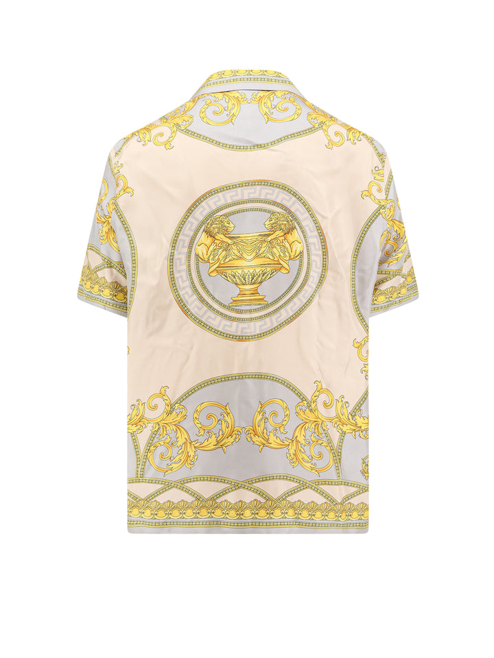 Silk shirt with La Coupe Des Dieux print