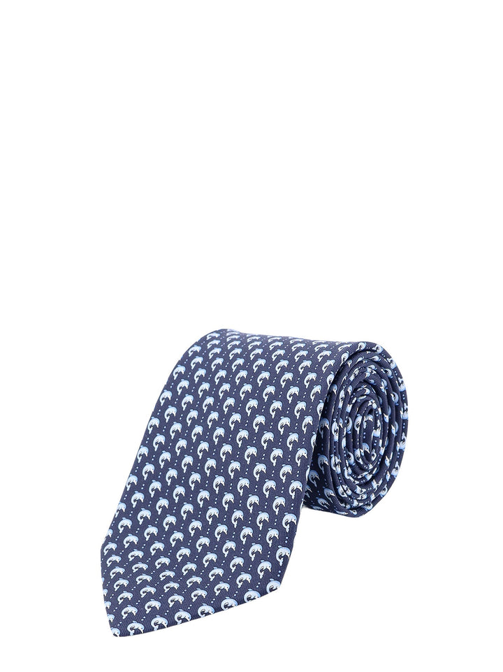 Silk tie with micro-pattern