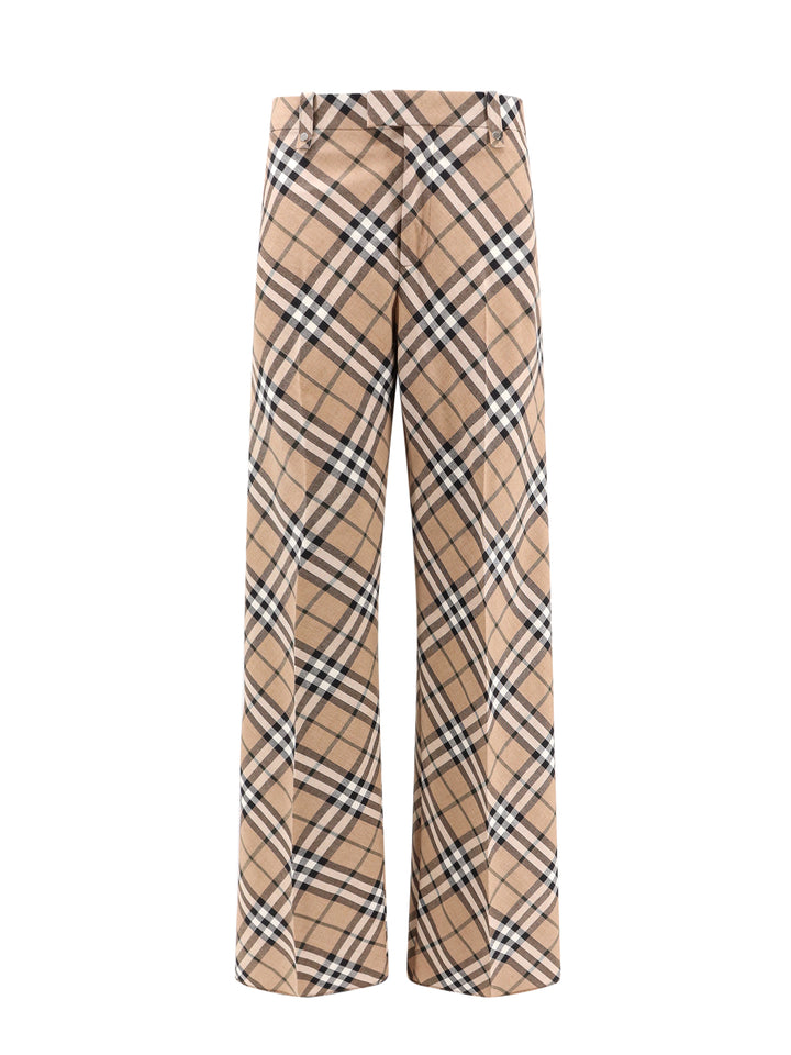 Wool blend trouser with iconic Check print